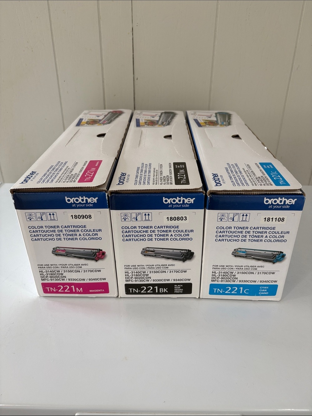 Brother TN-221 Bundle - Magenta, Black, Cyan